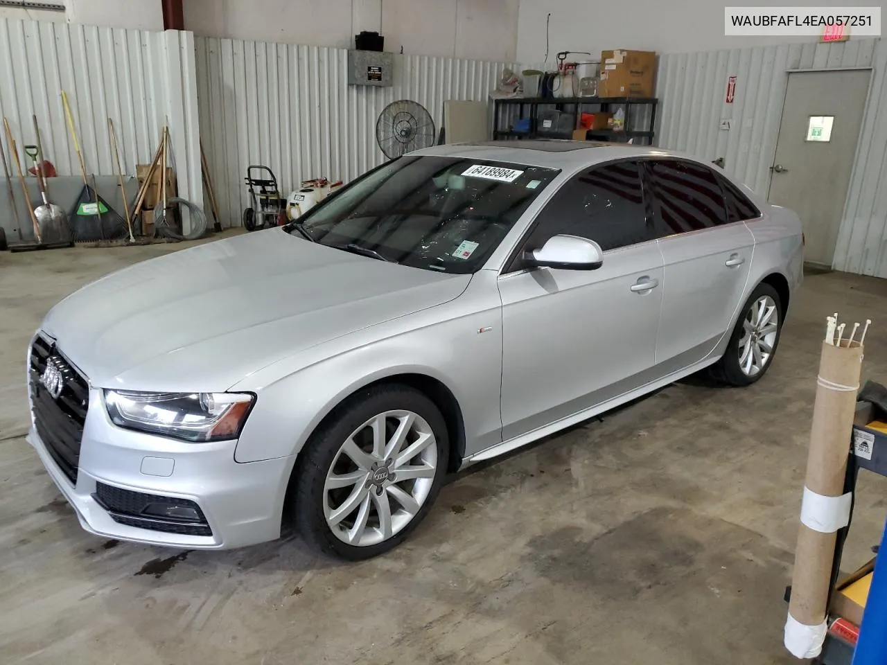 2014 Audi A4 Premium VIN: WAUBFAFL4EA057251 Lot: 64189984