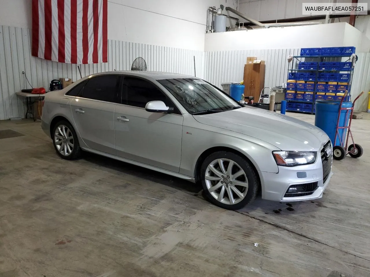 2014 Audi A4 Premium VIN: WAUBFAFL4EA057251 Lot: 64189984