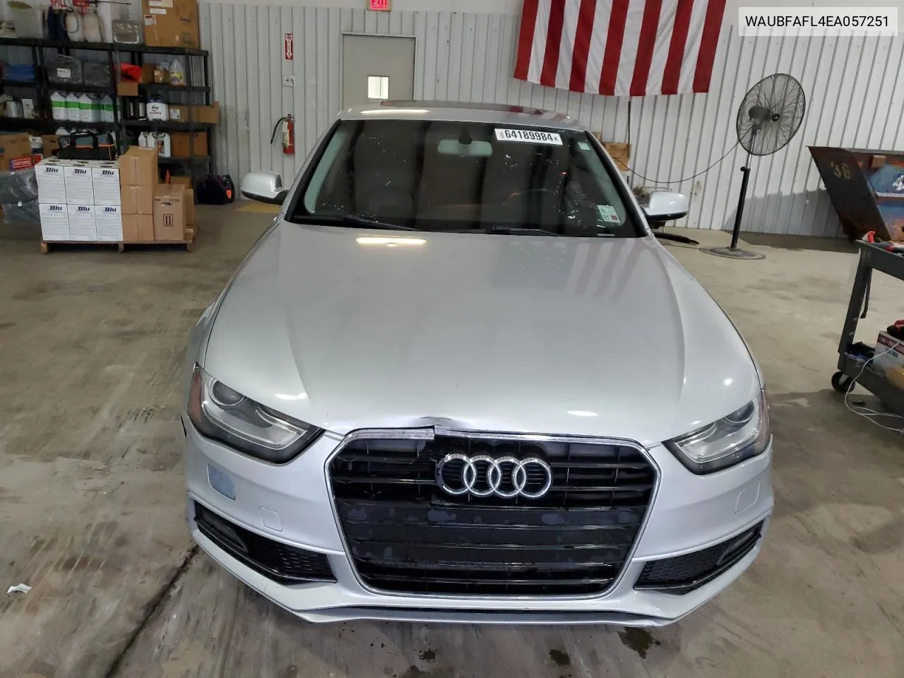 2014 Audi A4 Premium VIN: WAUBFAFL4EA057251 Lot: 64189984