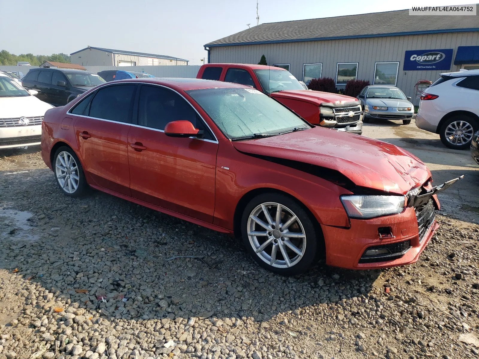 2014 Audi A4 Premium Plus VIN: WAUFFAFL4EA064752 Lot: 66159274