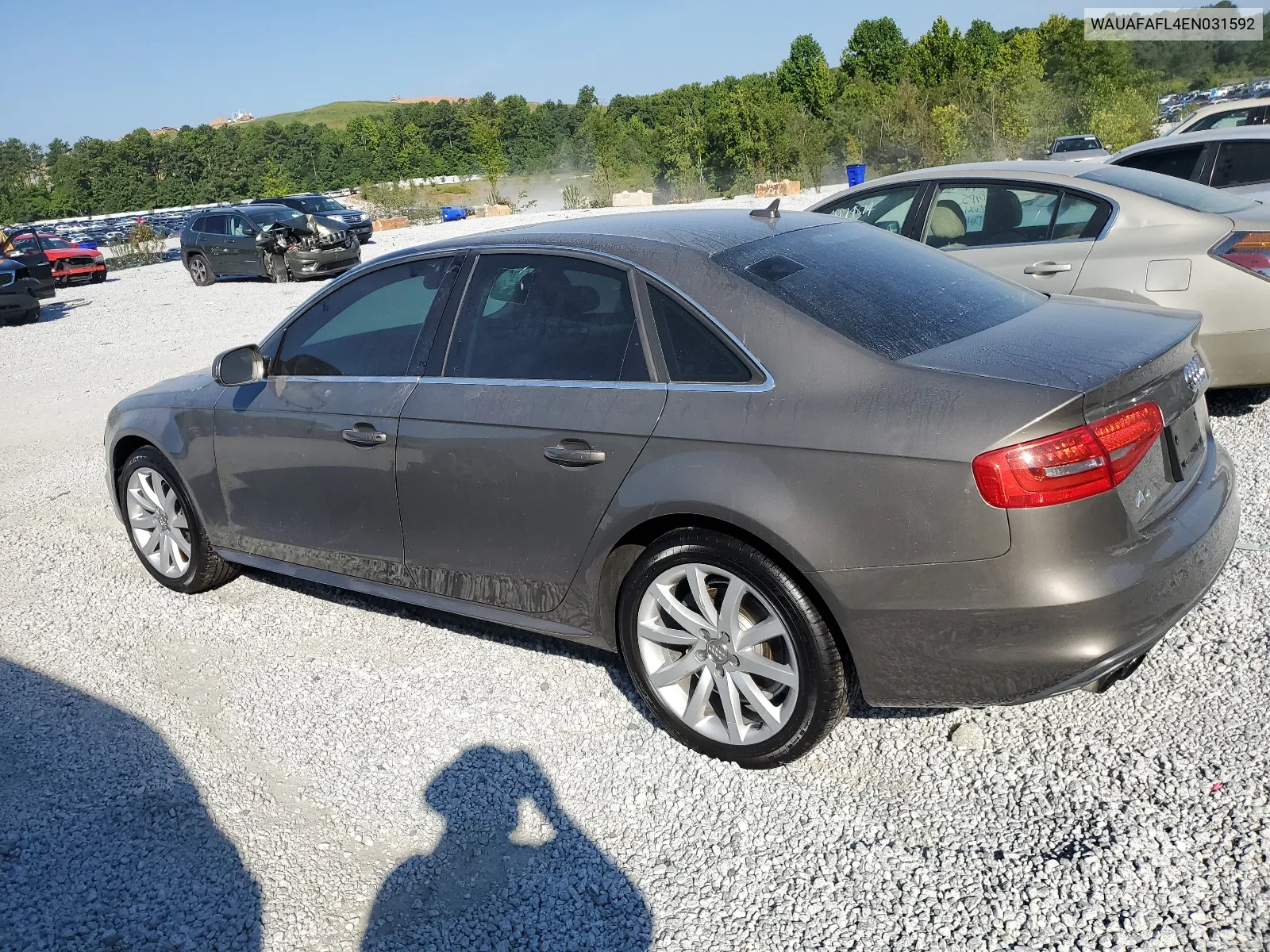 2014 Audi A4 Premium VIN: WAUAFAFL4EN031592 Lot: 66730944