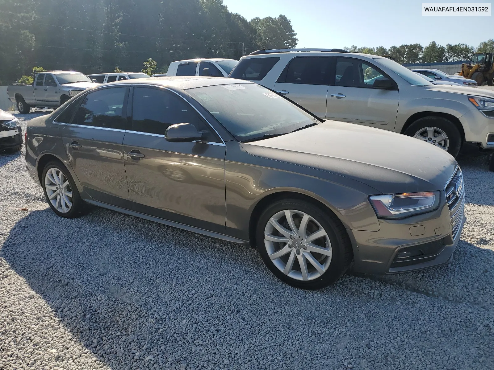 2014 Audi A4 Premium VIN: WAUAFAFL4EN031592 Lot: 66730944