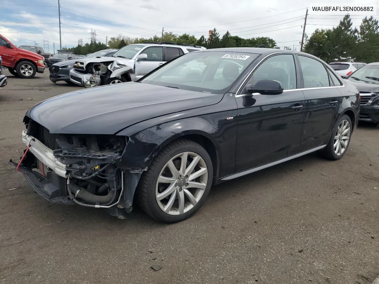 WAUBFAFL3EN006882 2014 Audi A4 Premium