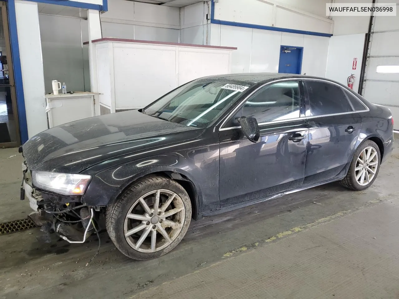 2014 Audi A4 Premium Plus VIN: WAUFFAFL5EN036998 Lot: 68489984