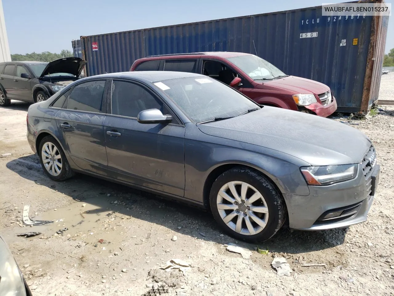 2014 Audi A4 Premium VIN: WAUBFAFL8EN015237 Lot: 68926124