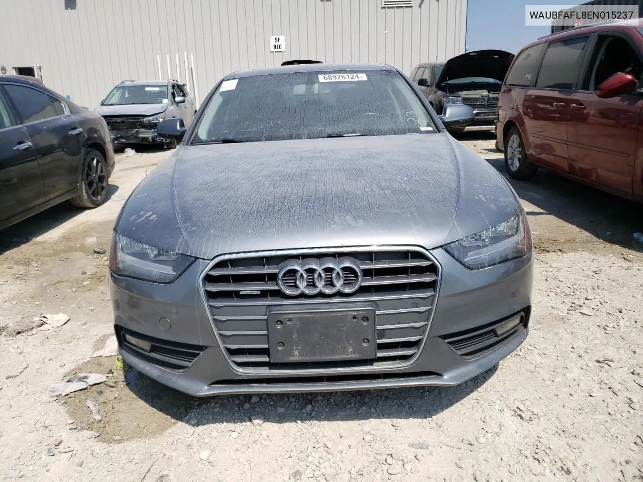 2014 Audi A4 Premium VIN: WAUBFAFL8EN015237 Lot: 68926124