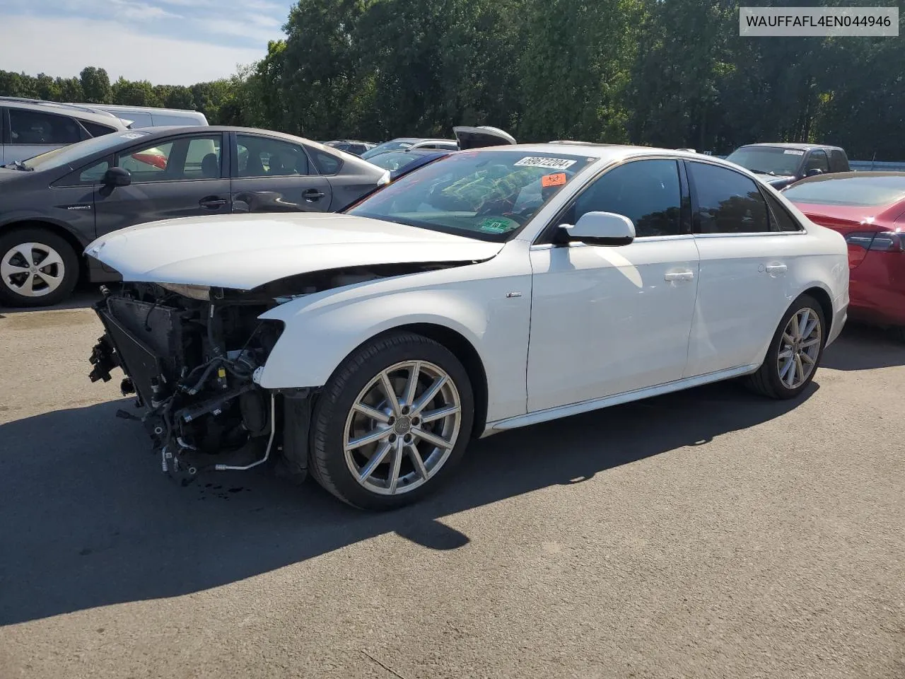 2014 Audi A4 Premium Plus VIN: WAUFFAFL4EN044946 Lot: 69672204