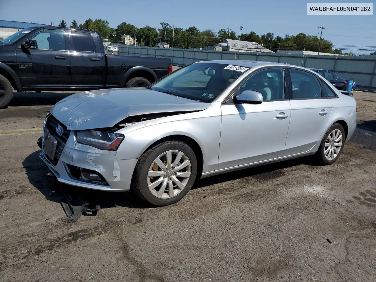 2014 Audi A4 Premium VIN: WAUBFAFL0EN041282 Lot: 69819584