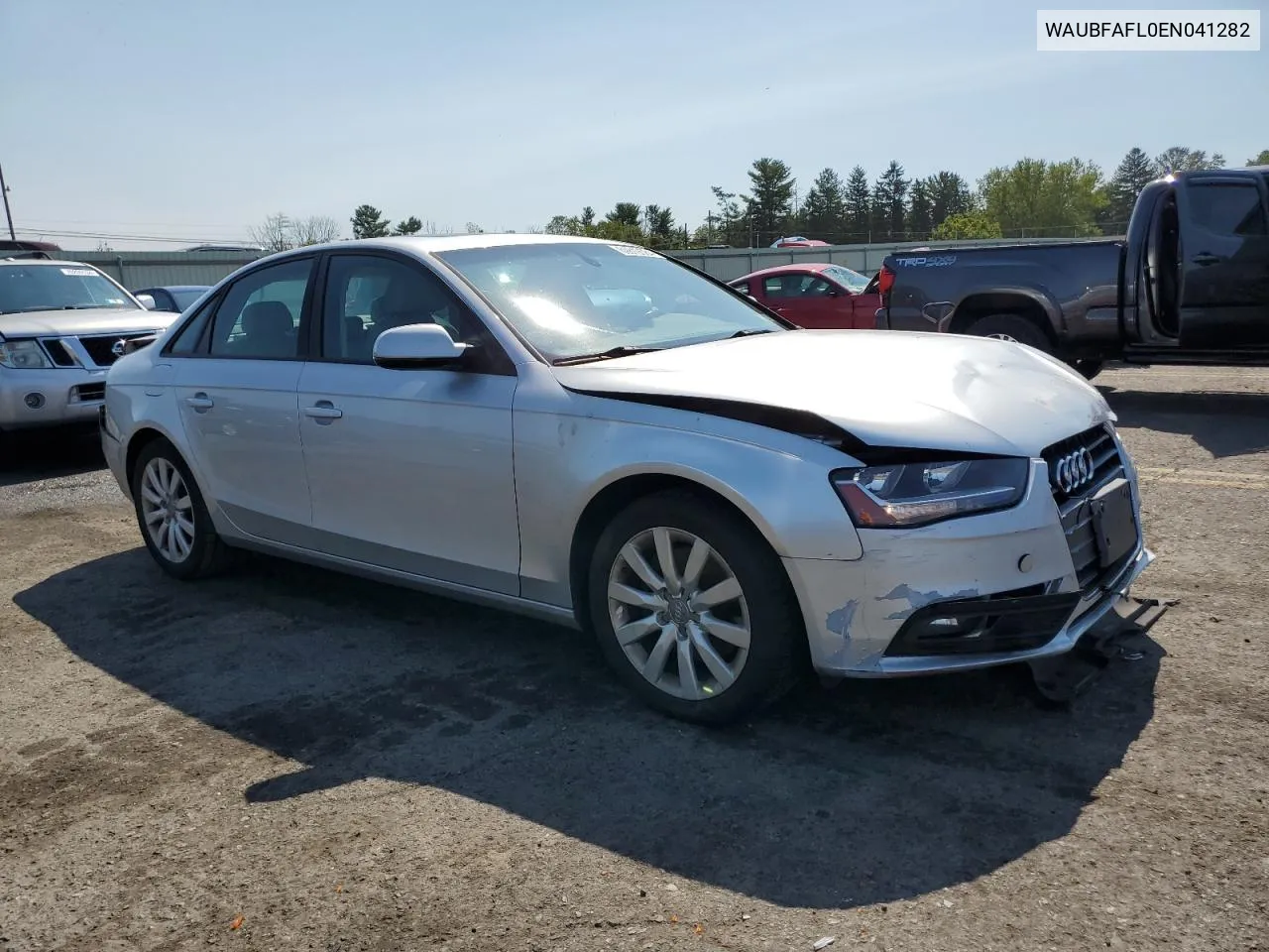 2014 Audi A4 Premium VIN: WAUBFAFL0EN041282 Lot: 69819584