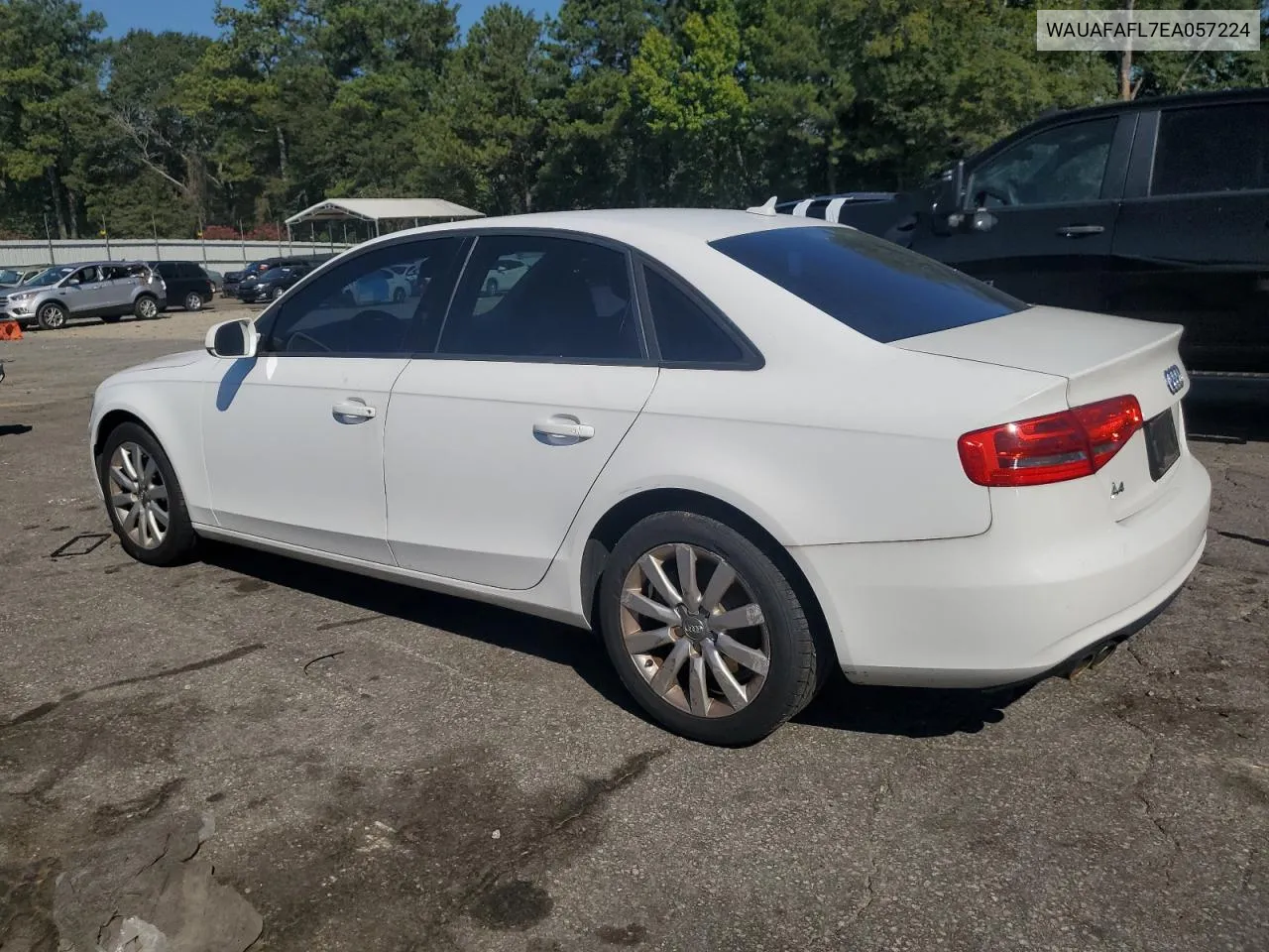 2014 Audi A4 Premium VIN: WAUAFAFL7EA057224 Lot: 69834904