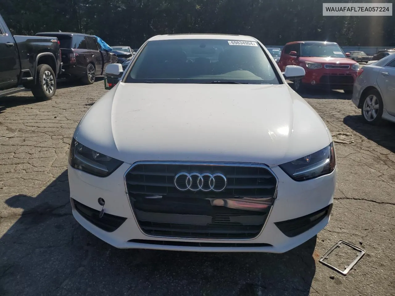 2014 Audi A4 Premium VIN: WAUAFAFL7EA057224 Lot: 69834904