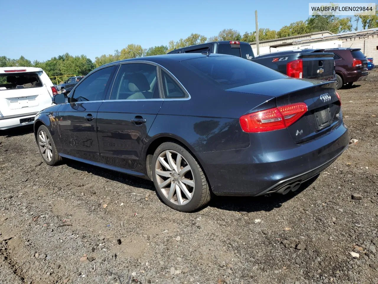 2014 Audi A4 Premium VIN: WAUBFAFL0EN029844 Lot: 69918384