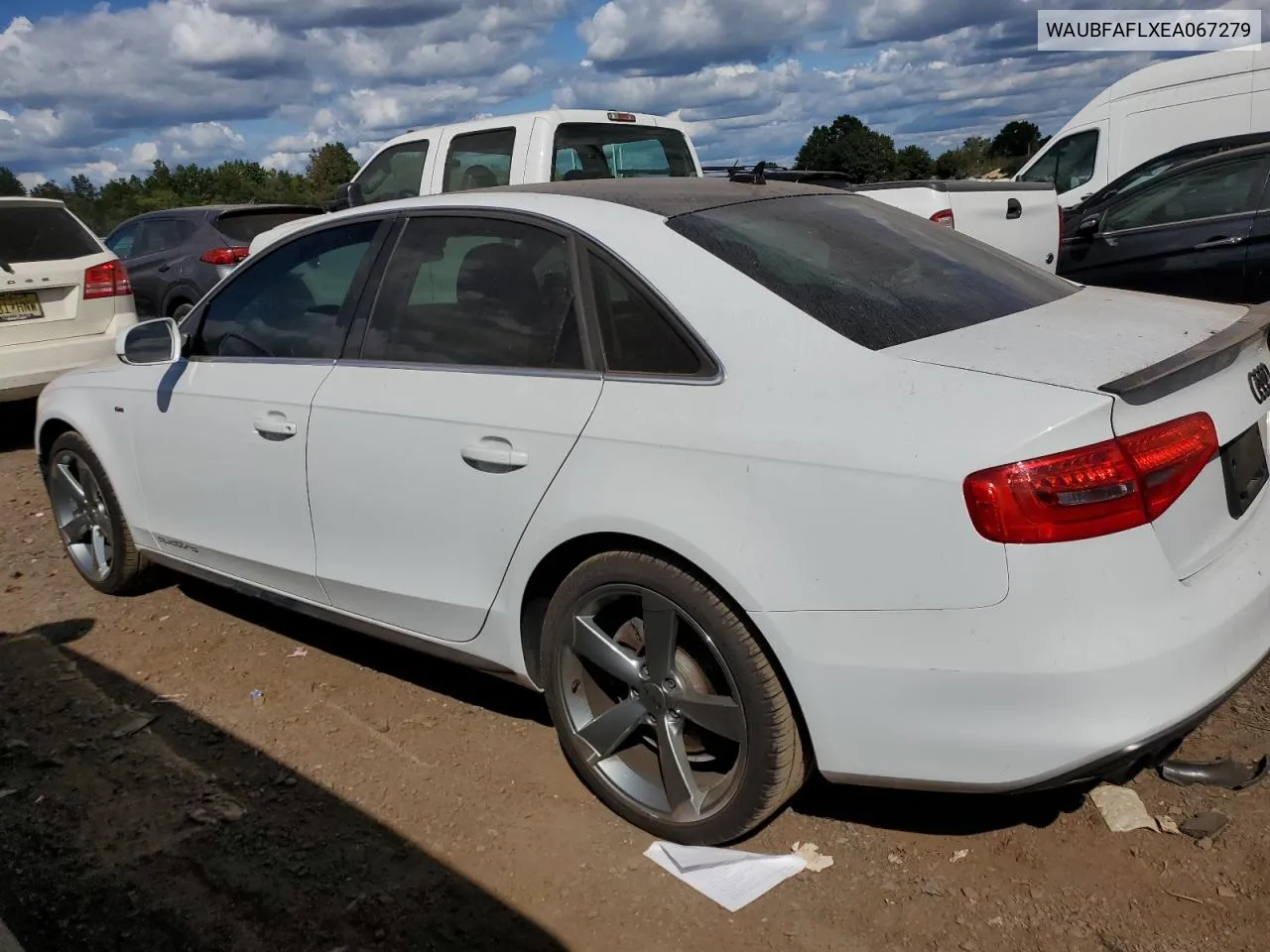 2014 Audi A4 Premium VIN: WAUBFAFLXEA067279 Lot: 71543884