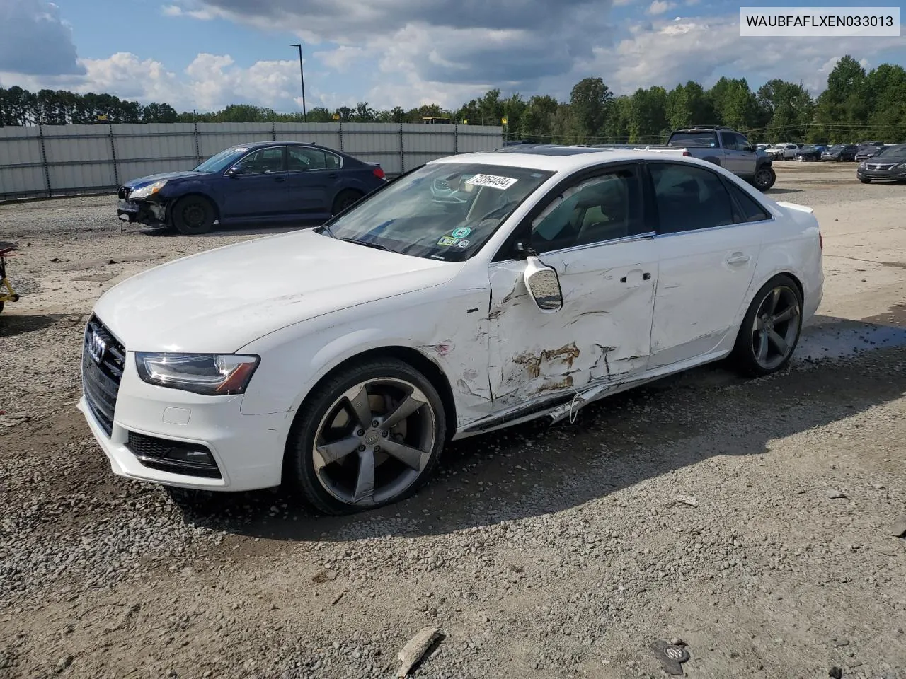 WAUBFAFLXEN033013 2014 Audi A4 Premium