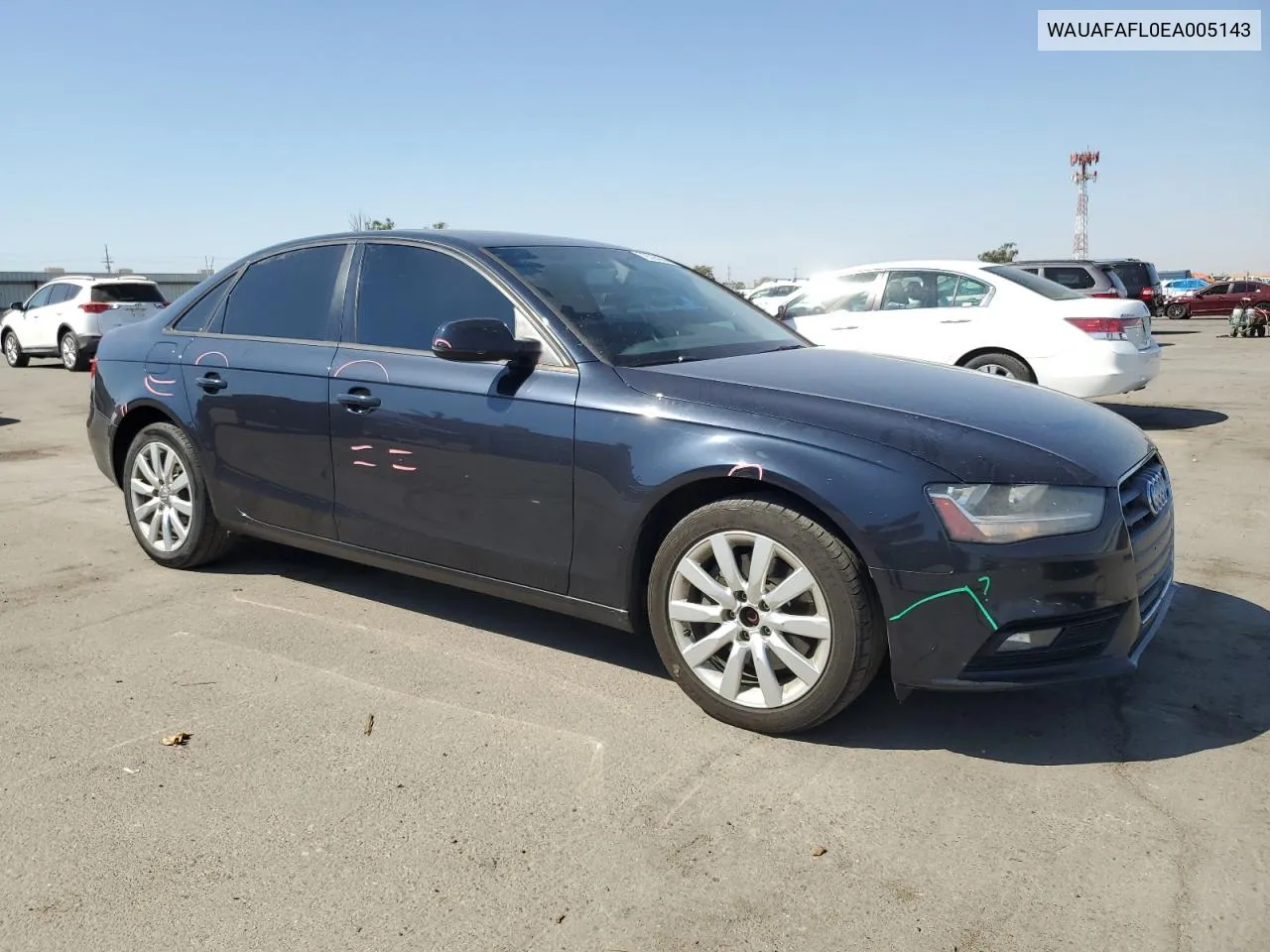 2014 Audi A4 Premium VIN: WAUAFAFL0EA005143 Lot: 72625084