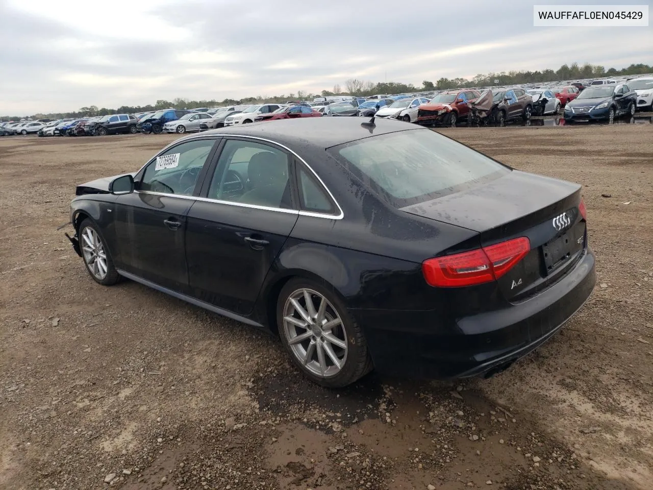 2014 Audi A4 Premium Plus VIN: WAUFFAFL0EN045429 Lot: 72769584