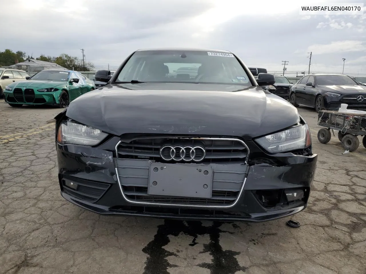 2014 Audi A4 Premium VIN: WAUBFAFL6EN040170 Lot: 73274964