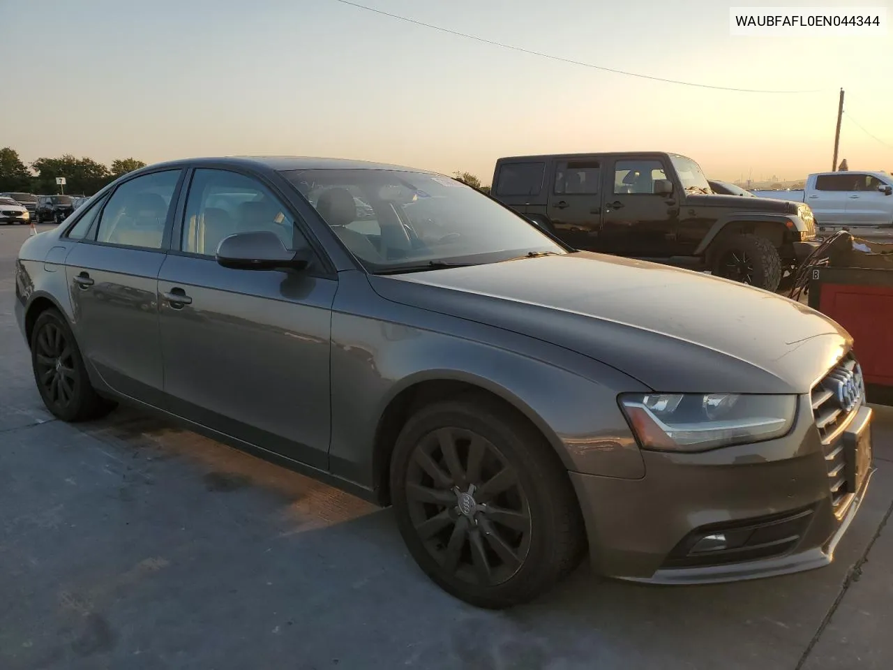 2014 Audi A4 Premium VIN: WAUBFAFL0EN044344 Lot: 74014934