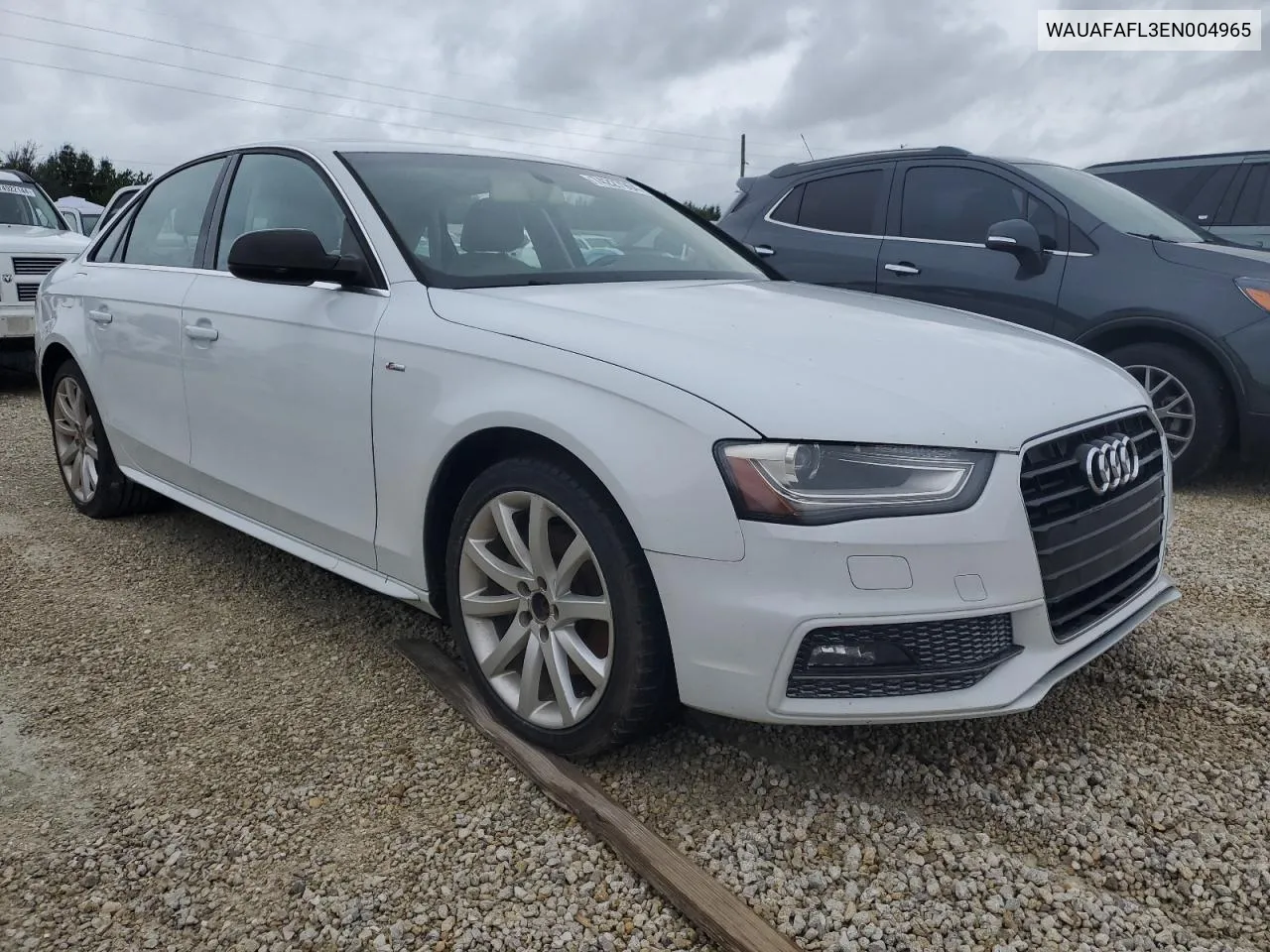 2014 Audi A4 Premium VIN: WAUAFAFL3EN004965 Lot: 74227904