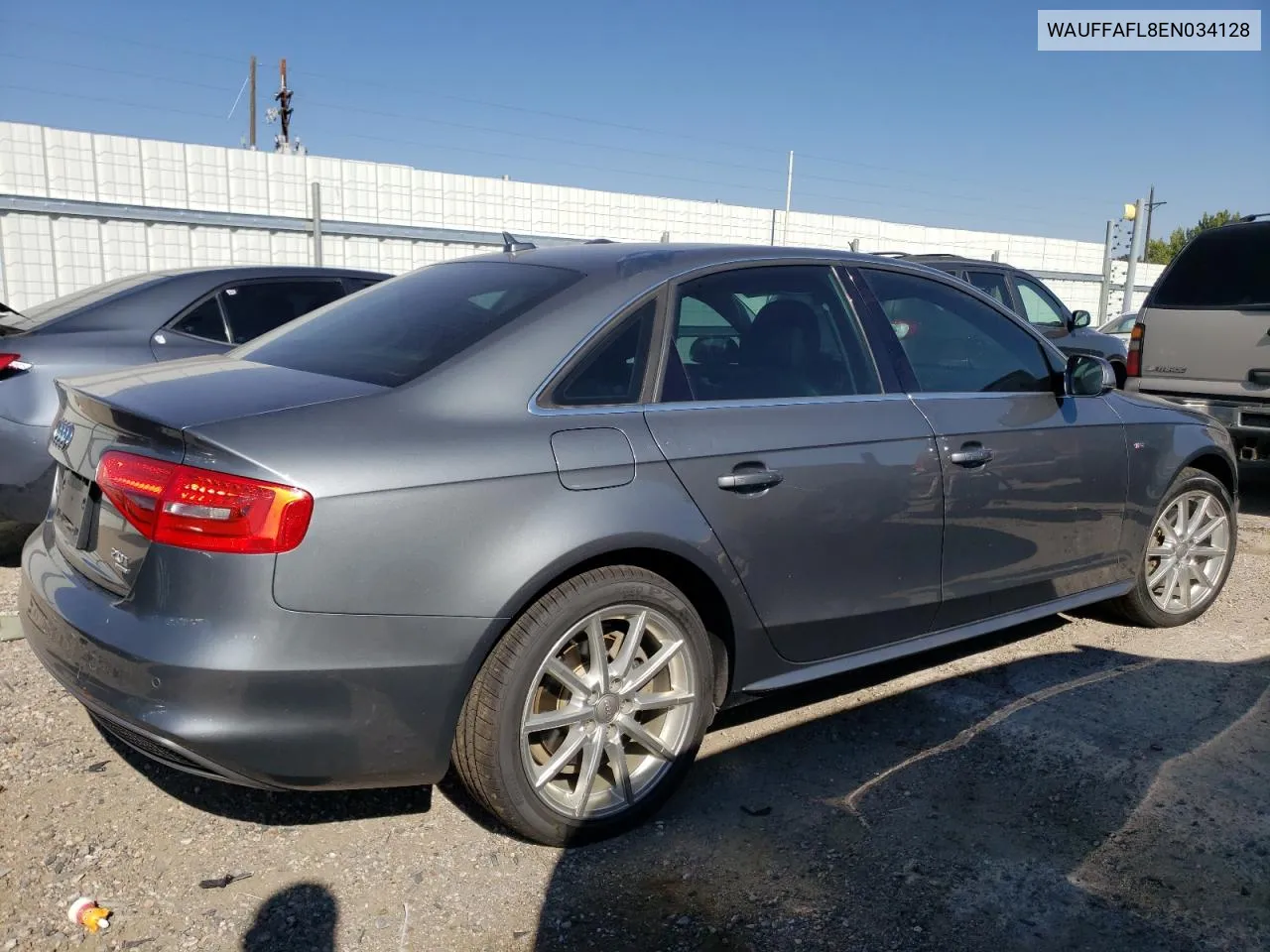 2014 Audi A4 Premium Plus VIN: WAUFFAFL8EN034128 Lot: 74585374