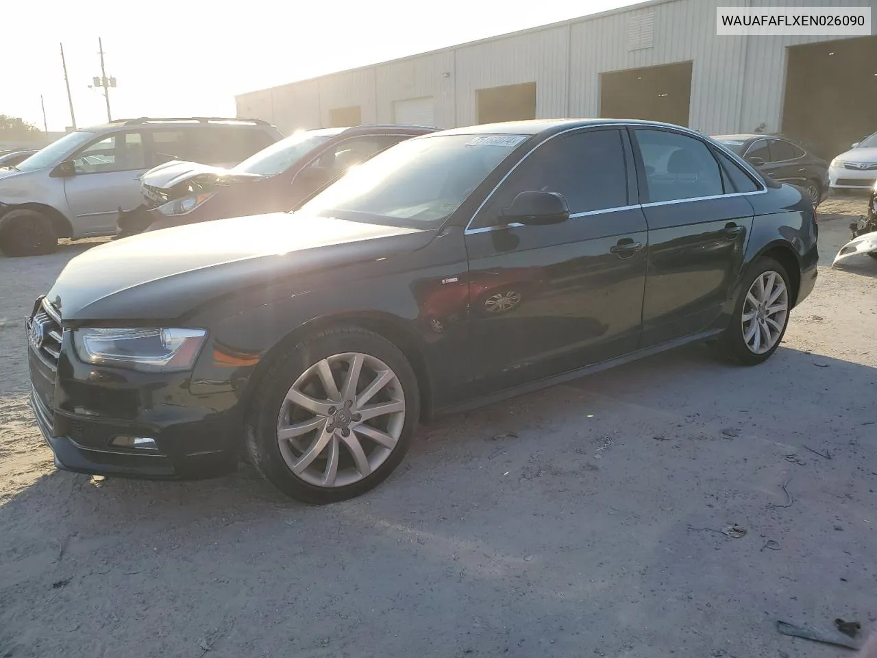 2014 Audi A4 Premium VIN: WAUAFAFLXEN026090 Lot: 75163074