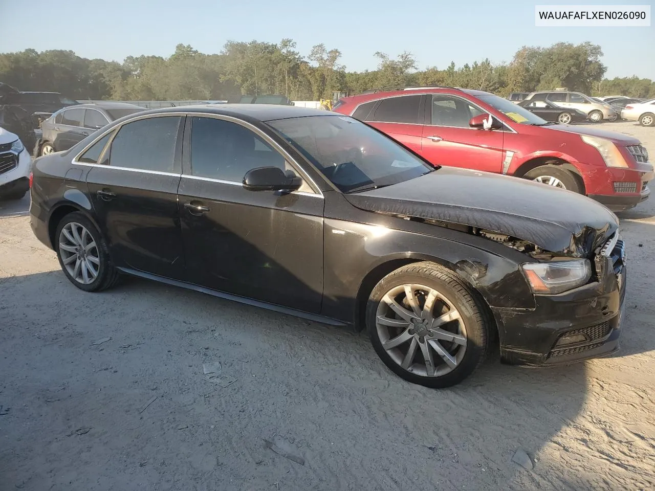 2014 Audi A4 Premium VIN: WAUAFAFLXEN026090 Lot: 75163074