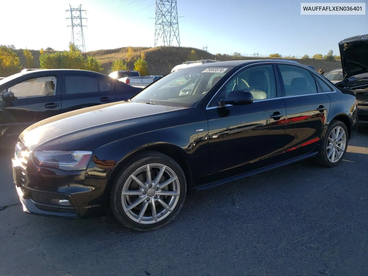 2014 Audi A4 Premium Plus VIN: WAUFFAFLXEN036401 Lot: 75883574