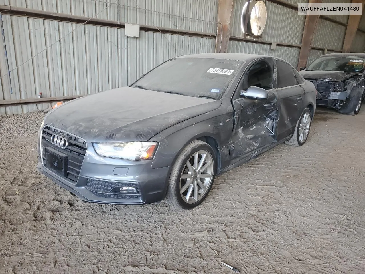 2014 Audi A4 Premium Plus VIN: WAUFFAFL2EN041480 Lot: 76420894