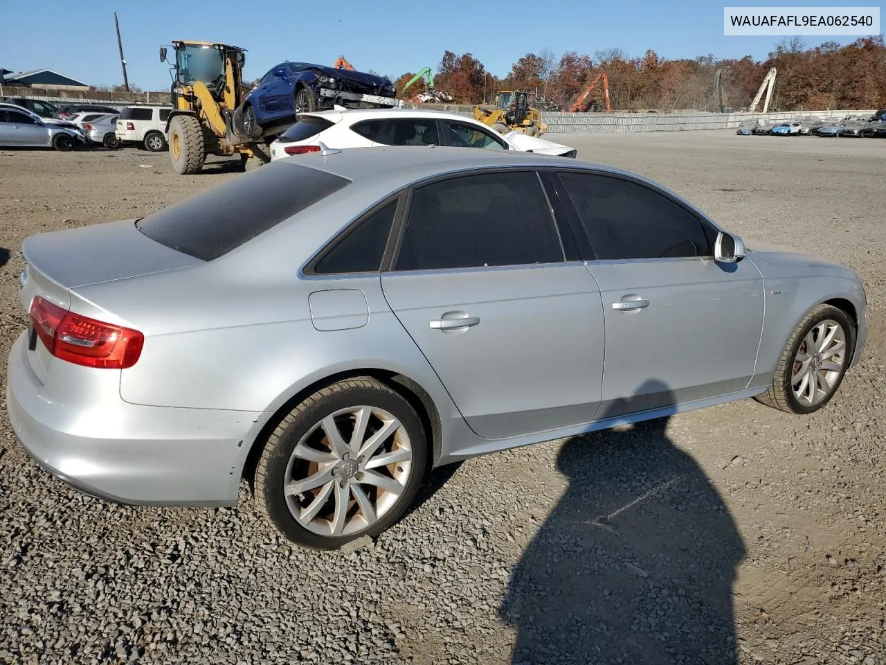 2014 Audi A4 Premium VIN: WAUAFAFL9EA062540 Lot: 77007884