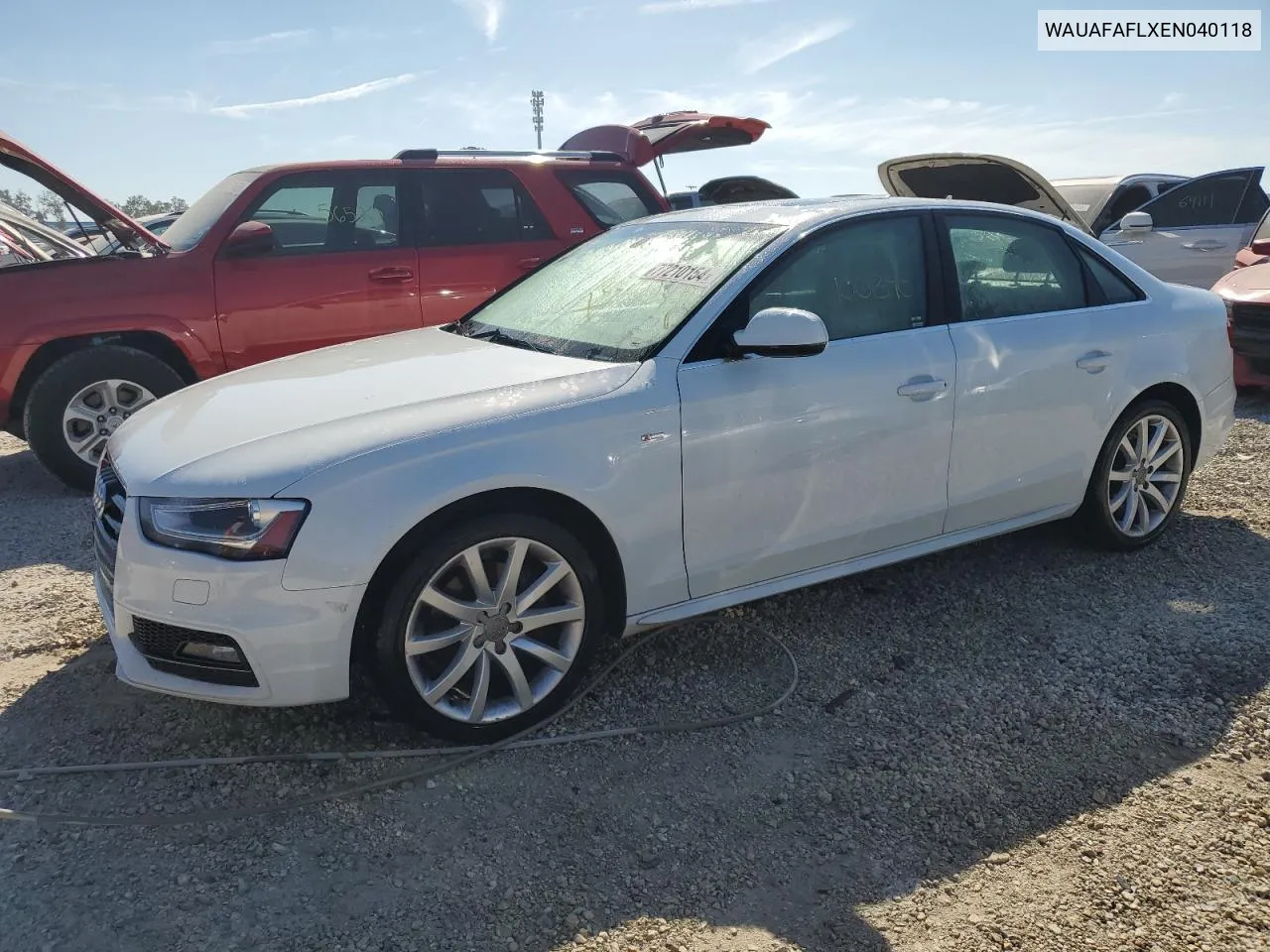 2014 Audi A4 Premium VIN: WAUAFAFLXEN040118 Lot: 77210154