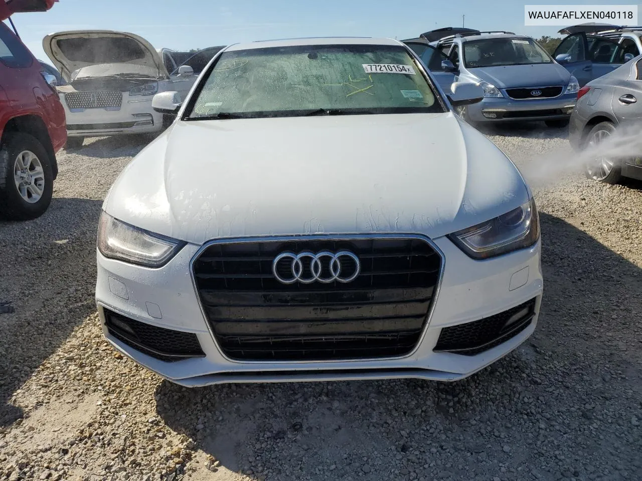 2014 Audi A4 Premium VIN: WAUAFAFLXEN040118 Lot: 77210154