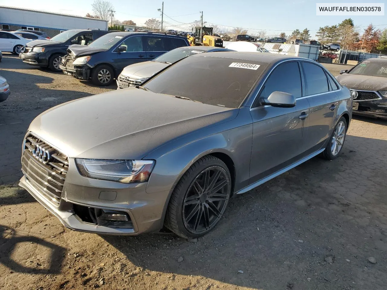 2014 Audi A4 Premium Plus VIN: WAUFFAFL8EN030578 Lot: 77349564