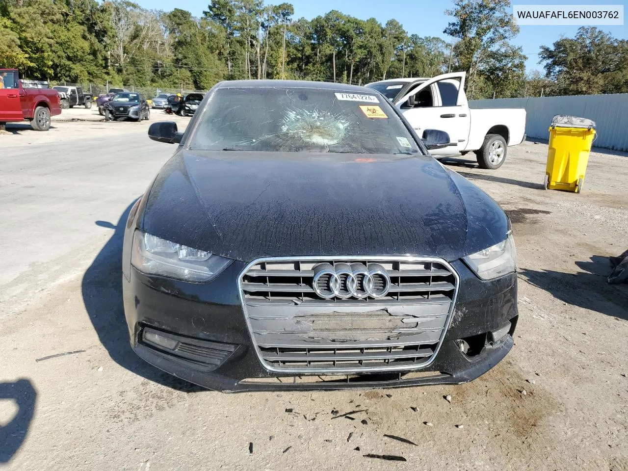 2014 Audi A4 Premium VIN: WAUAFAFL6EN003762 Lot: 77641224