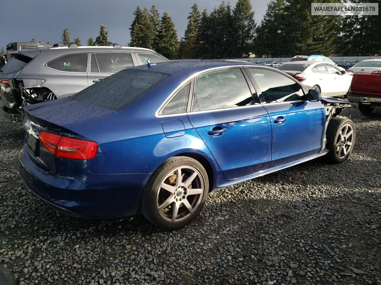 WAUEFAFL6EN021678 2014 Audi A4 Premium Plus