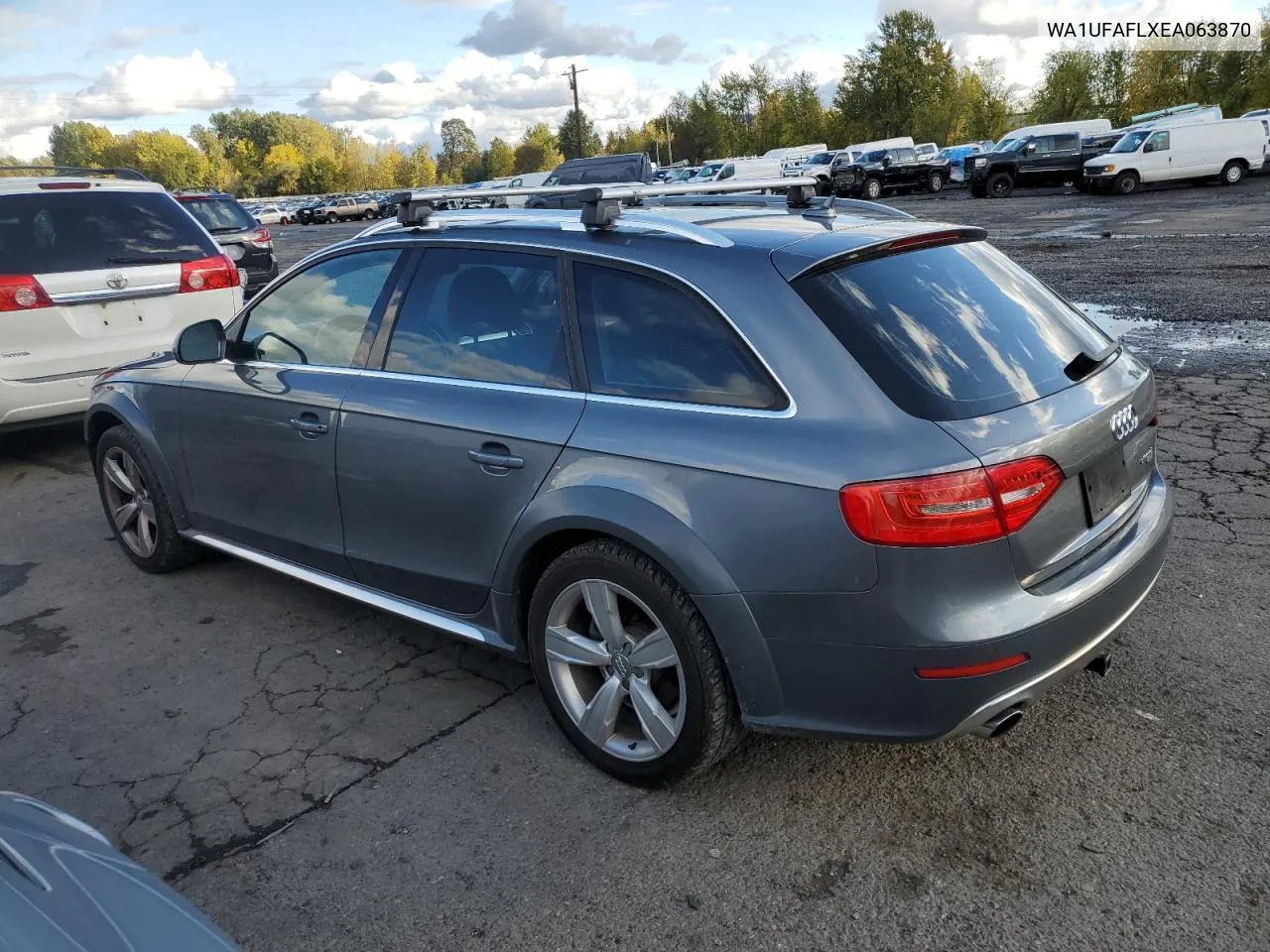 2014 Audi A4 Allroad Premium Plus VIN: WA1UFAFLXEA063870 Lot: 78238674