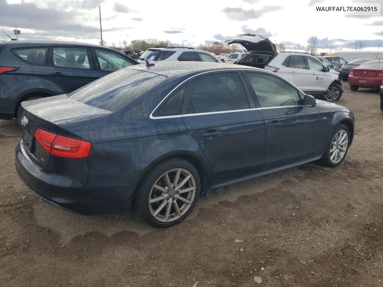 2014 Audi A4 Premium Plus VIN: WAUFFAFL7EA062915 Lot: 78518054