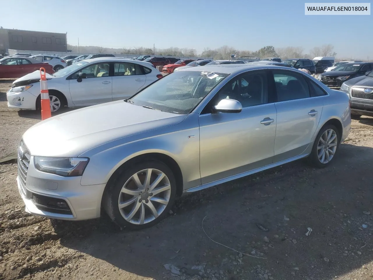 2014 Audi A4 Premium VIN: WAUAFAFL6EN018004 Lot: 79569614