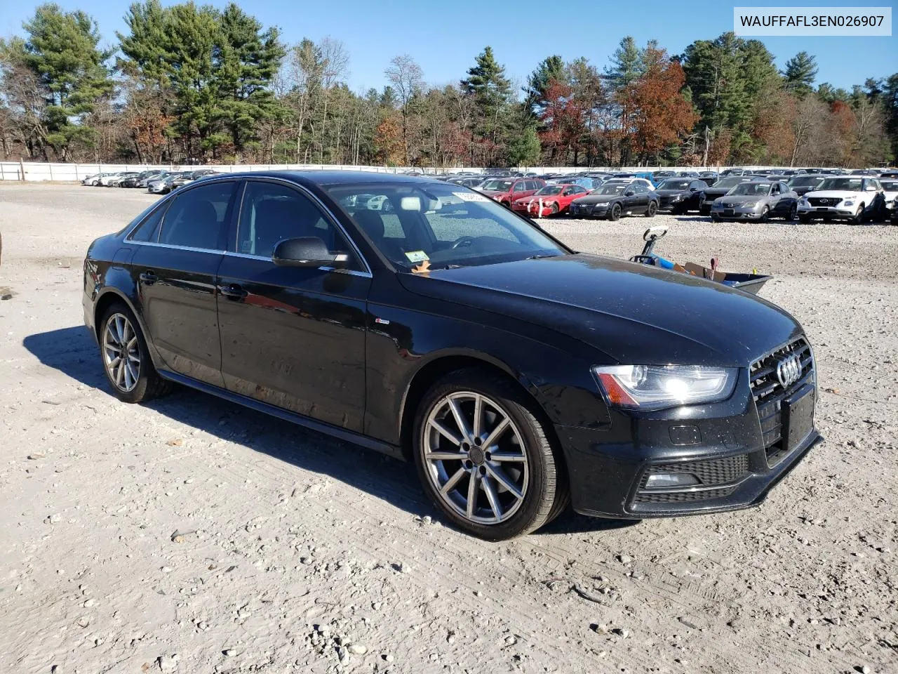 2014 Audi A4 Premium Plus VIN: WAUFFAFL3EN026907 Lot: 79946554