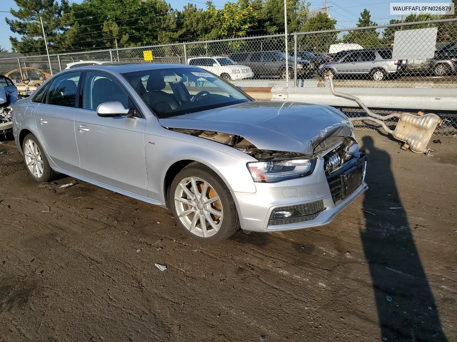 2015 Audi A4 Premium Plus VIN: WAUFFAFL0FN026879 Lot: 62866024