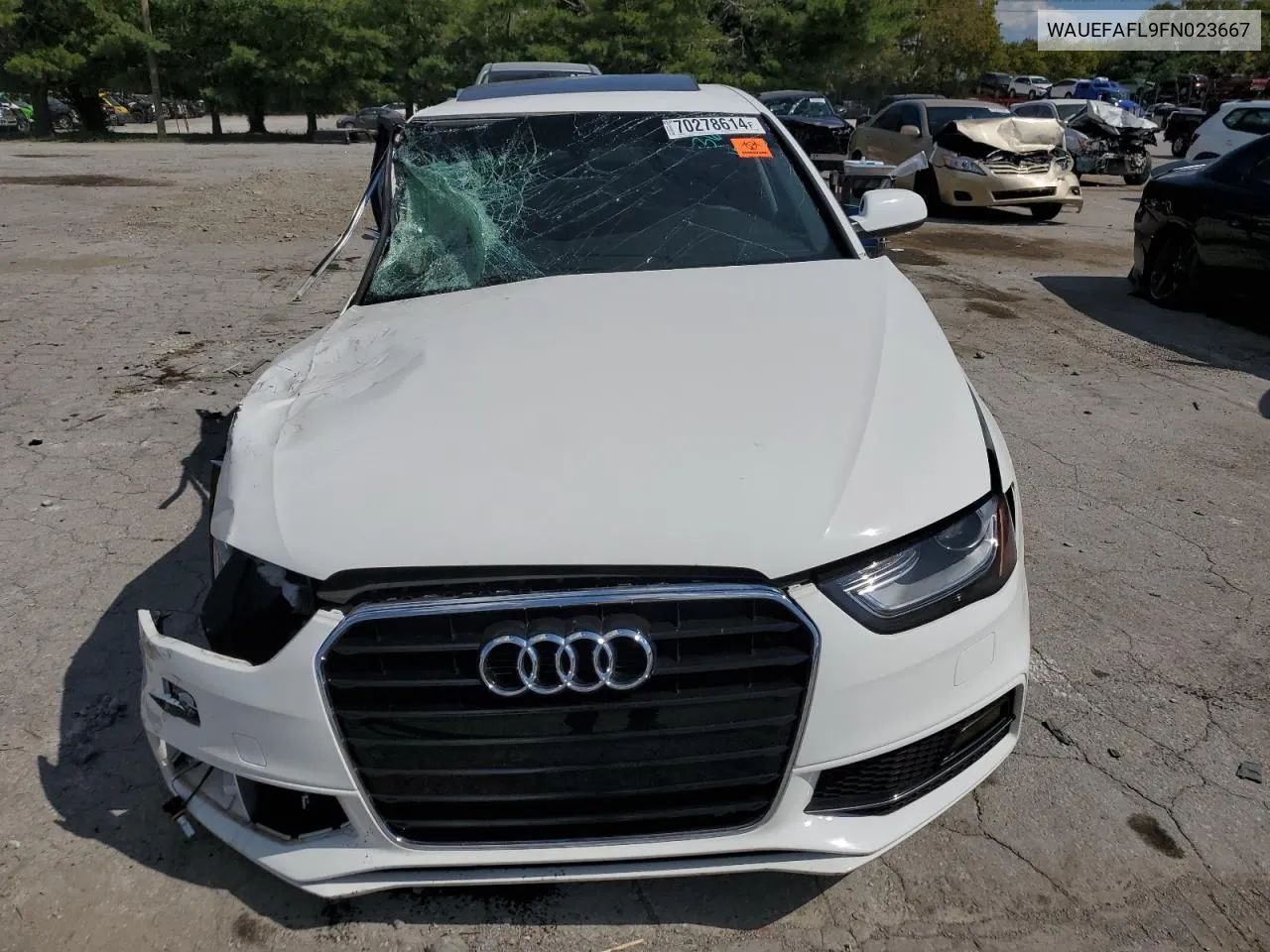 2015 Audi A4 Premium Plus VIN: WAUEFAFL9FN023667 Lot: 70278614