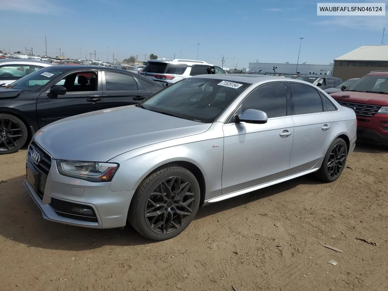 2015 Audi A4 Premium VIN: WAUBFAFL5FN046124 Lot: 71526154