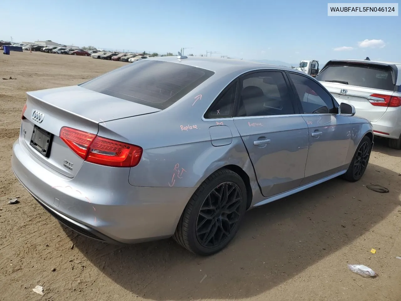 2015 Audi A4 Premium VIN: WAUBFAFL5FN046124 Lot: 71526154