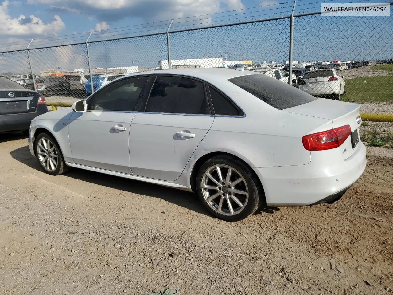 2015 Audi A4 Premium Plus VIN: WAUFFAFL6FN046294 Lot: 71777094