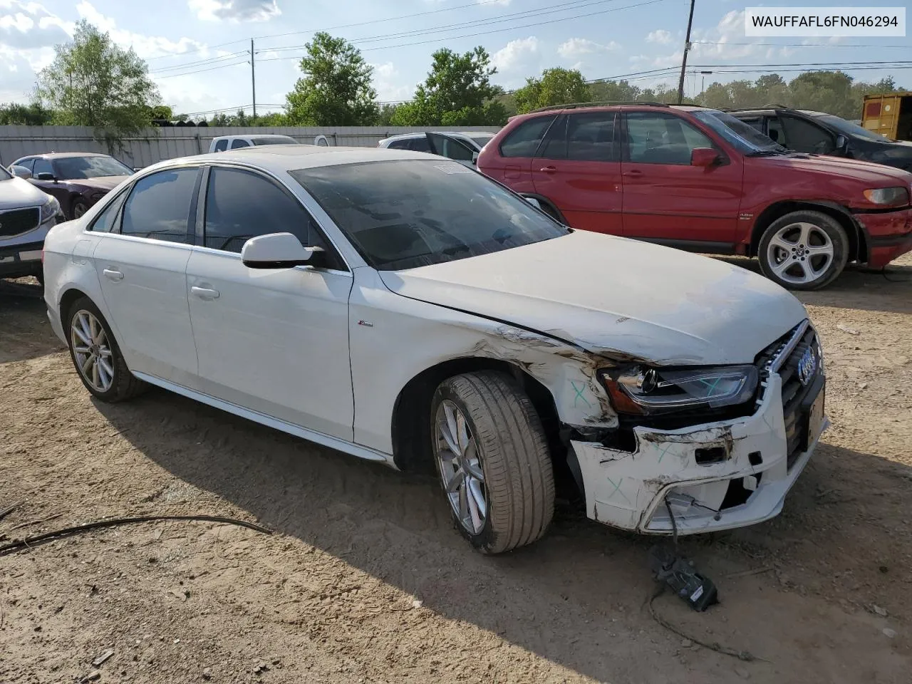 2015 Audi A4 Premium Plus VIN: WAUFFAFL6FN046294 Lot: 71777094