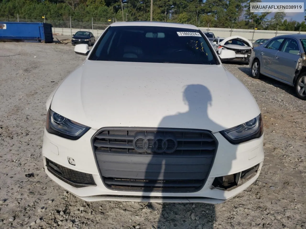 2015 Audi A4 Premium VIN: WAUAFAFLXFN038919 Lot: 71865224