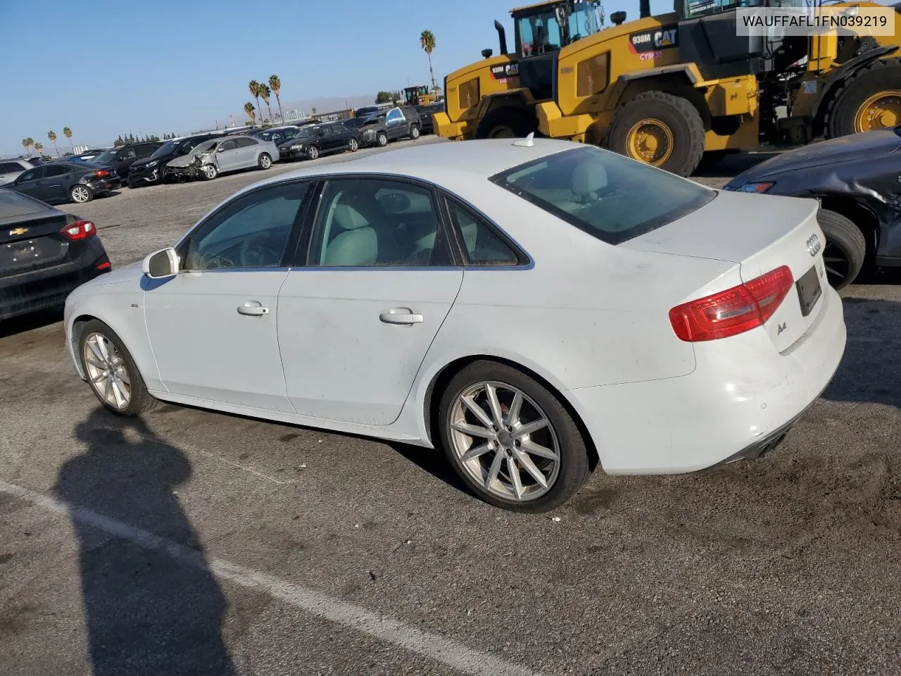 2015 Audi A4 Premium Plus VIN: WAUFFAFL1FN039219 Lot: 72273394