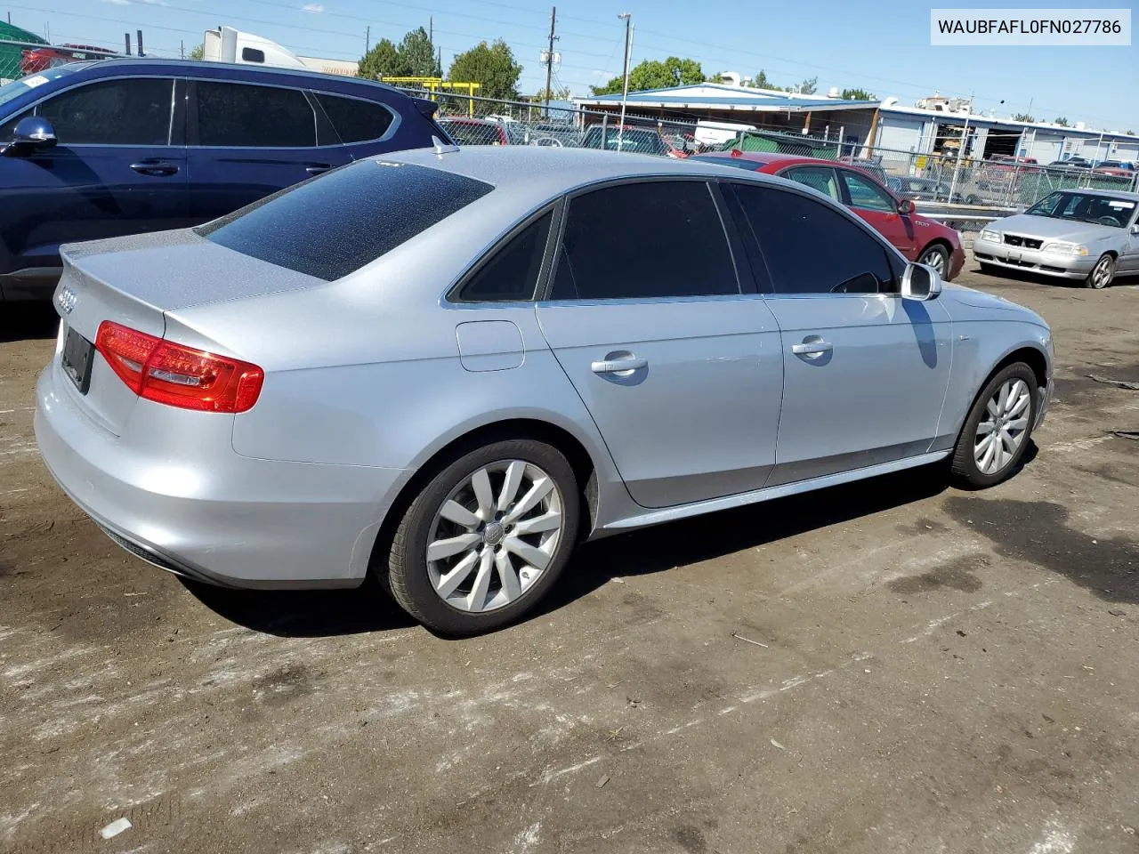 2015 Audi A4 Premium VIN: WAUBFAFL0FN027786 Lot: 72463694