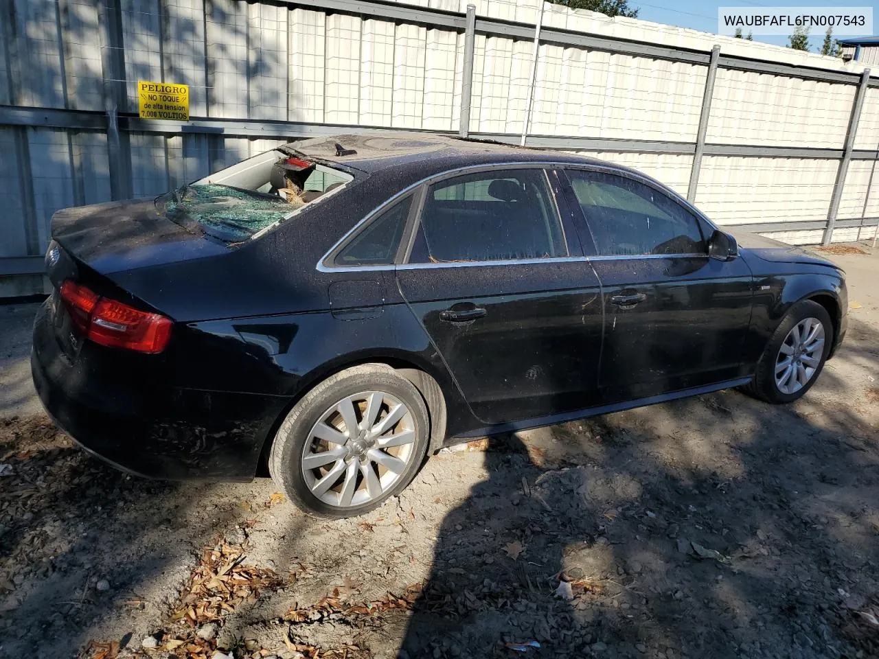 2015 Audi A4 Premium VIN: WAUBFAFL6FN007543 Lot: 75088894