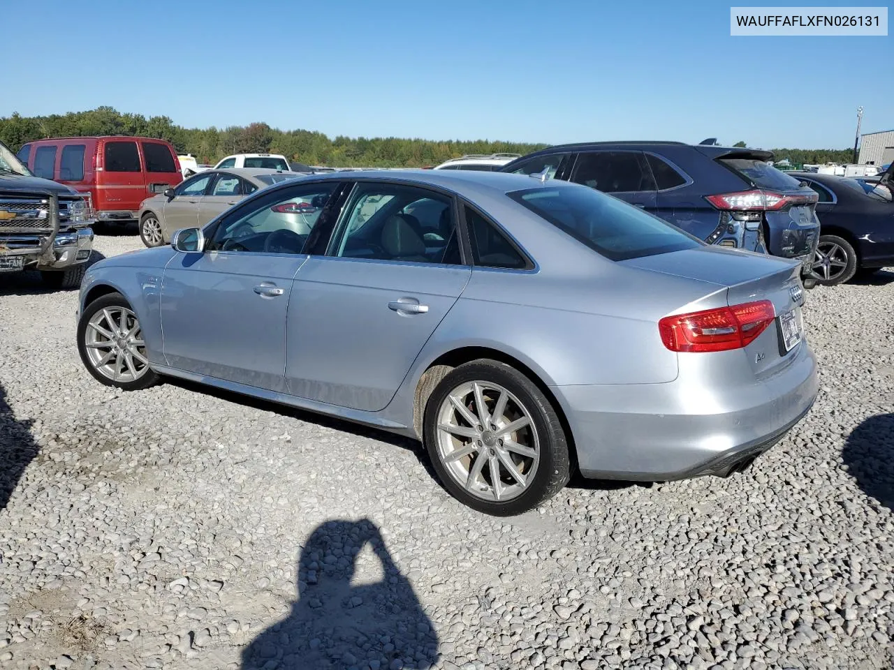 2015 Audi A4 Premium Plus VIN: WAUFFAFLXFN026131 Lot: 76437594