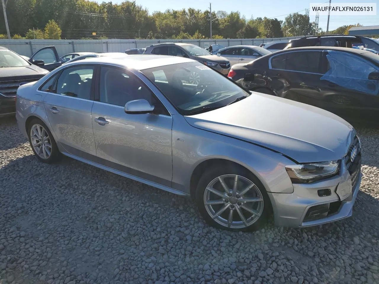 2015 Audi A4 Premium Plus VIN: WAUFFAFLXFN026131 Lot: 76437594